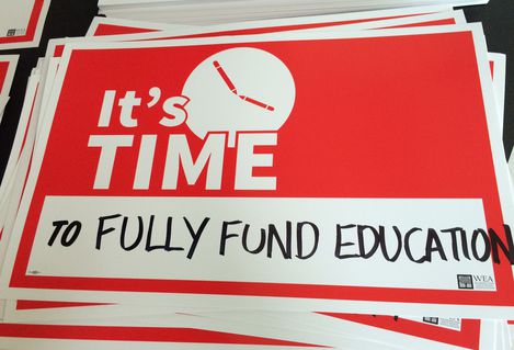 It's Time to Fully Fund Education yard sign