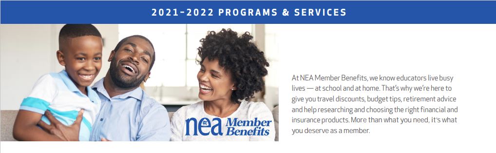 NEA member benefits image 2021
